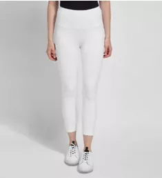 Flattering Cotton Crop Legging White S