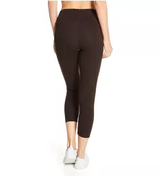 Flattering Cotton Crop Legging Double Espresso S