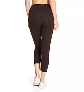 Flattering Cotton Crop Legging Double Espresso M