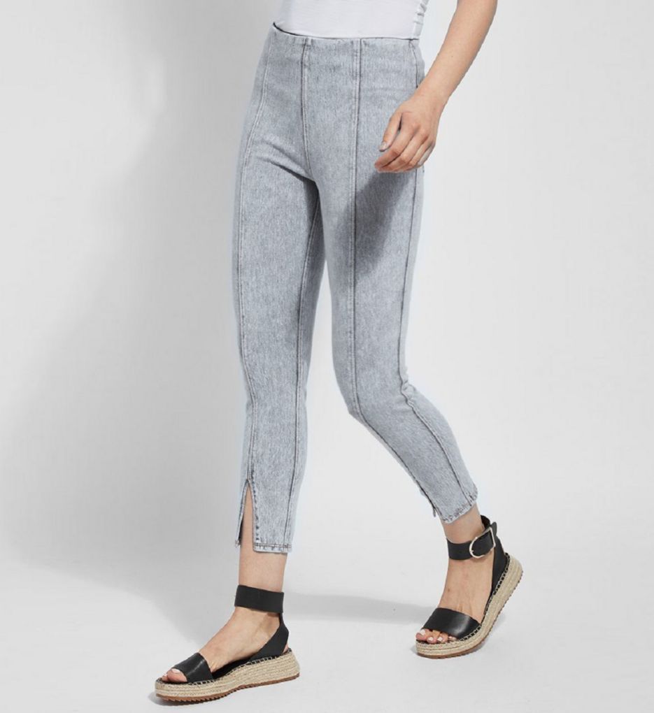 Evelyn Split Denim Crop Shaping Legging