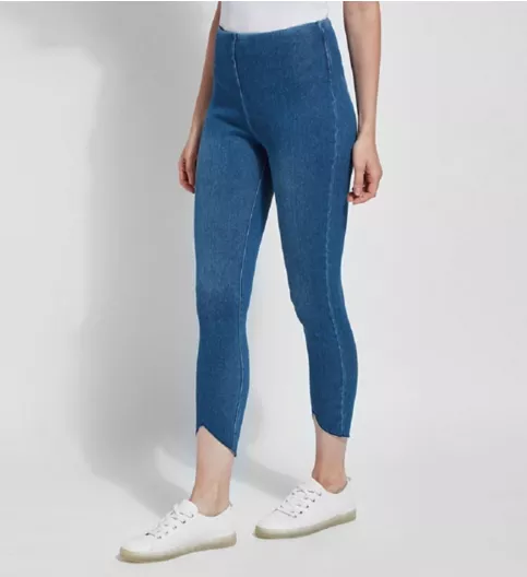 Lysse Leggings Lynette Scallop Edge Shaping Denim Legging 2478