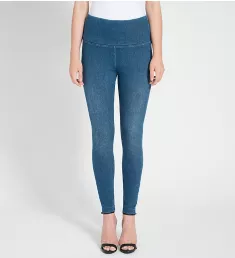 Slimming Denim Legging Mid Wash S