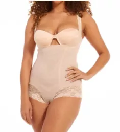 Luxury & Lace Super Control Torsette Body Briefer Latte S