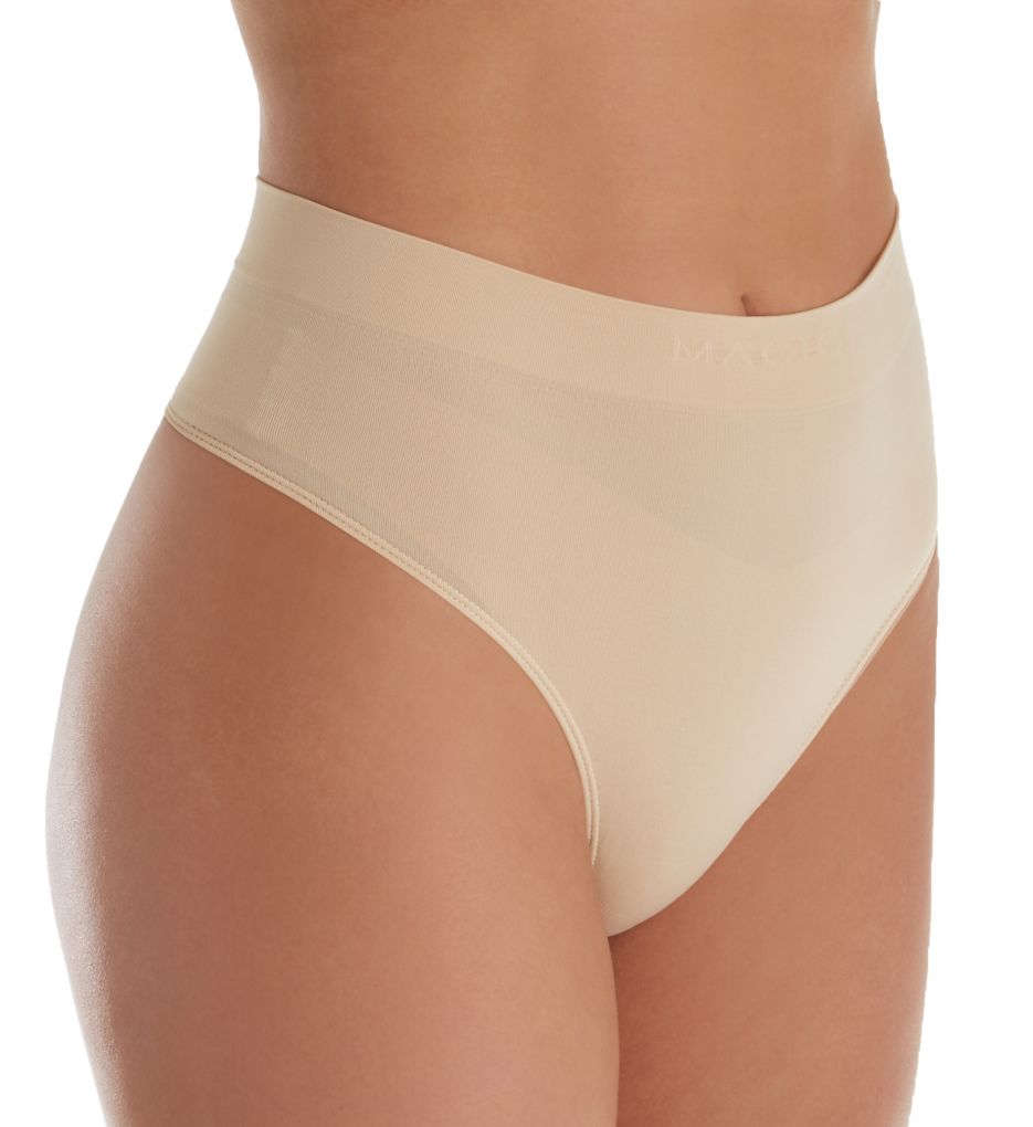 Magic Bodyfashion (2371048): Magic Bodyfashion 40CT Seamless Comfort Shaping Thong (Latte 4X)