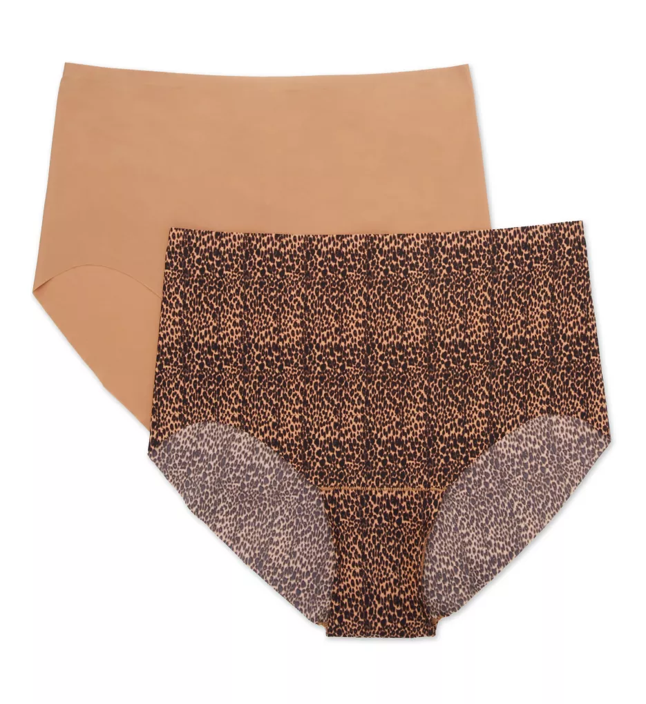 Dream Invisibles Brief Panty - 2 Pack Leopard/Mocha M