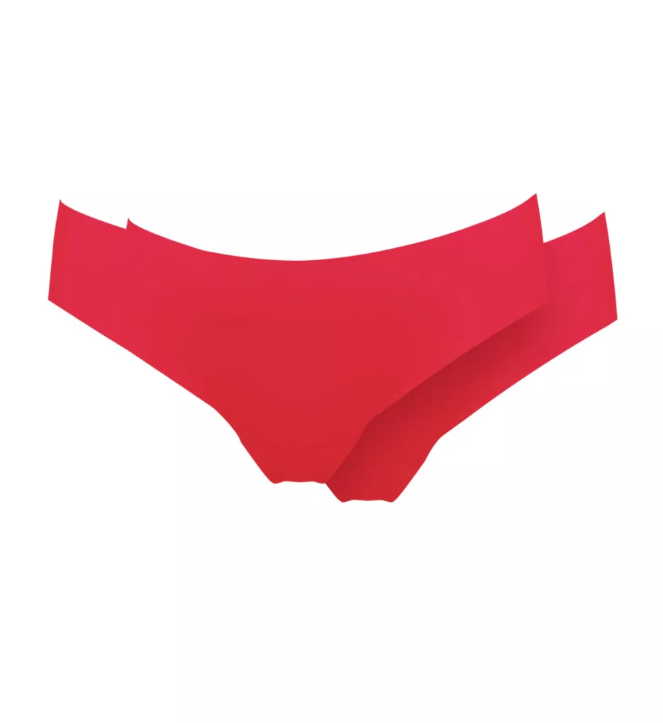 Dream Invisibles Thong Panty - 2 Pack Hollywood Red L