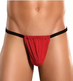 100% Silk Knit Men's G-String RED O/S