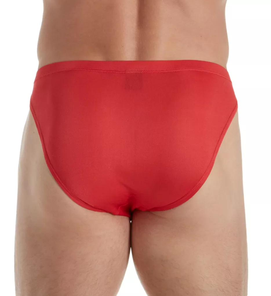 100% Silk Knit Men's Bikini Brief RED L