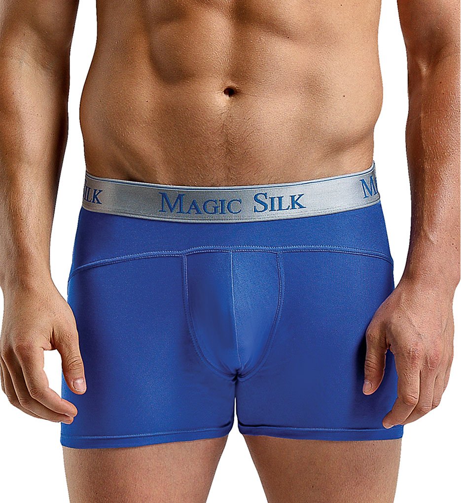 Magic Silk 6886 100% Silk Knit Panel Short (Cobalt)