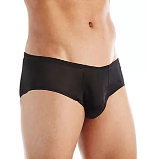 100% Silk Knit Large Pouch Brief Black XL