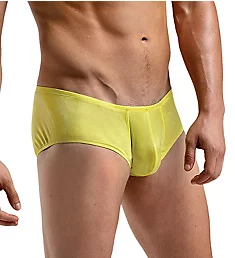 100% Silk Knit Large Pouch Brief Yel S