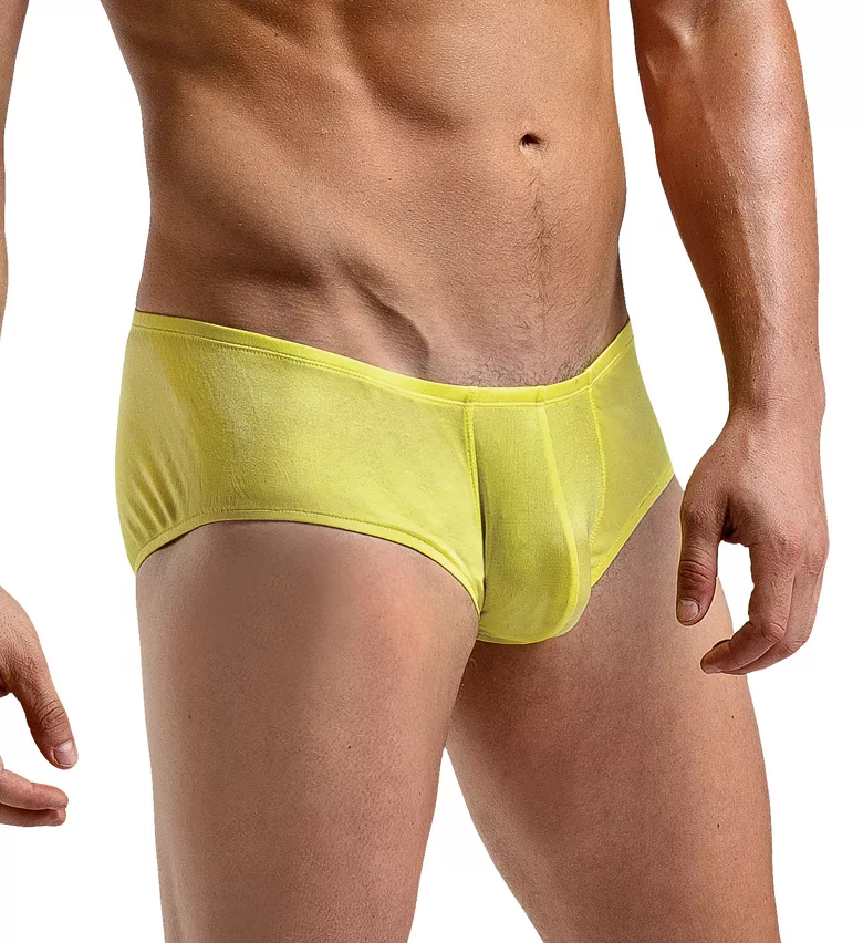 100% Silk Knit Large Pouch Brief Yel L