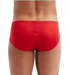 100% Silk Knit Large Pouch Brief RED S