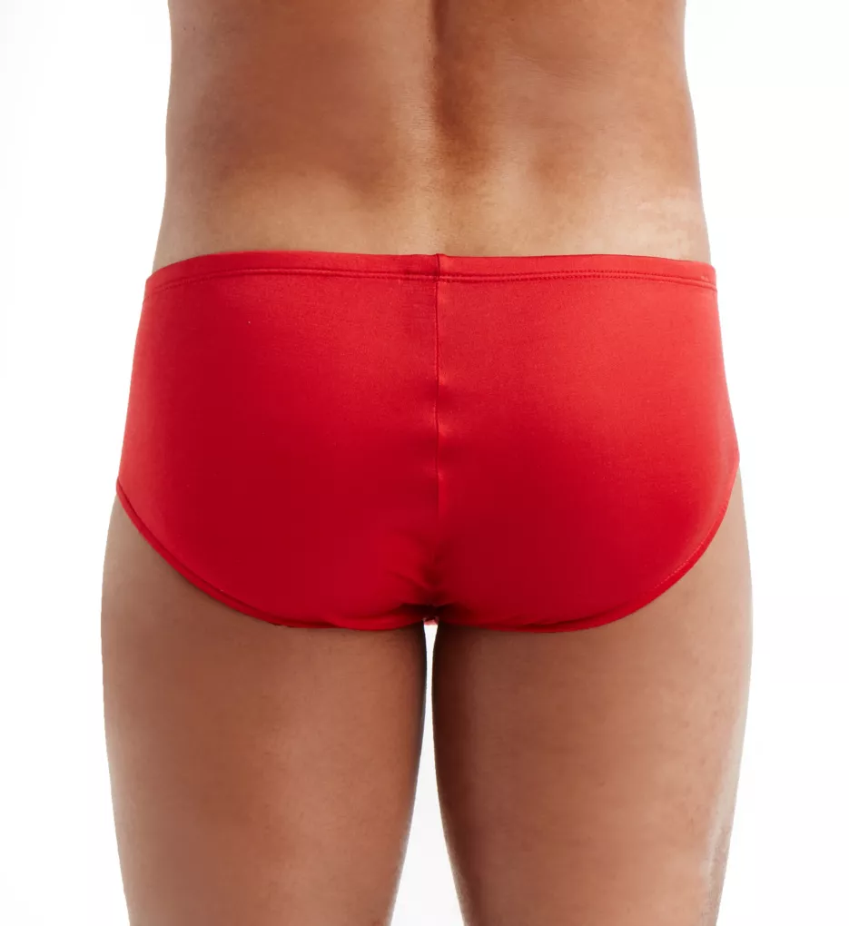 100% Silk Knit Large Pouch Brief RED S