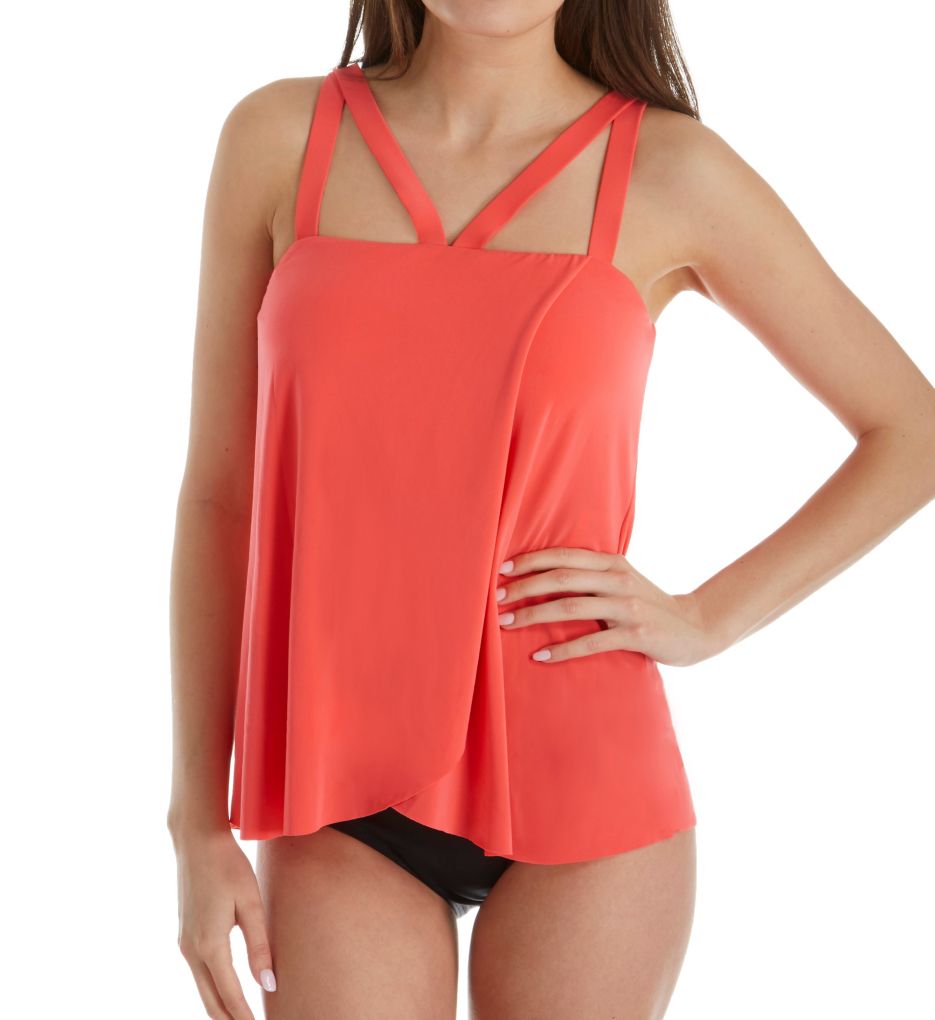 Solid Michelle Underwire Tankini Swim Top-cs4