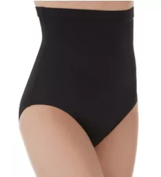 Solid High Waist Brief Swim Bottom