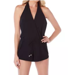 Solid Bianca Romper One Piece Swimsuit