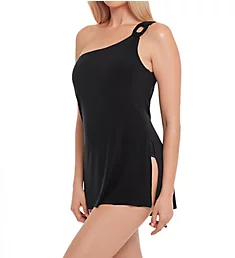 Solid Amal Wire Free One Piece Swimsuit Black 8