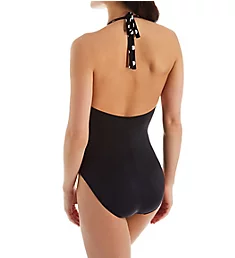Small Bang Angelina Wire Free One Piece Swimsuit Black/White 8