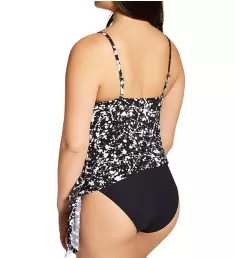 Splatter Alex Tankini Swim Top Black/White 8