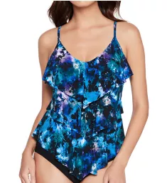 Peace Out Rita Tankini Swim Top Black/Multi 10