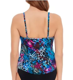 Social Butterfly Rita Tankini Swim Top Blue/Multi 8