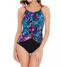 Social Butterfly Lisa One Piece Swimsuit Blue/Multi 8