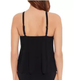 In Place Angelika Tankini Swim Top Black Print 8