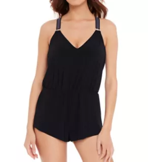 Star Studded Gabby Romper One Piece Swimsuit