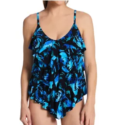 Pop Diva Rita Tankini Swim Top Black Multi 8