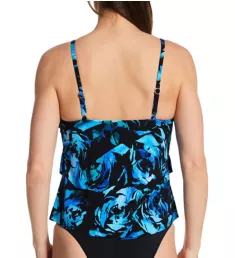 Pop Diva Rita Tankini Swim Top Black Multi 8