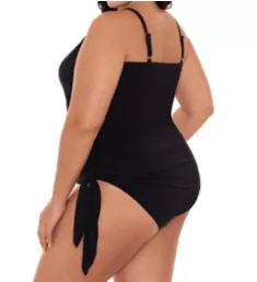 Plus Size Alex Tankini Swim Top Black 16W