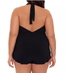 Plus Size Bianca Romper One Piece Swimsuit Black 16W