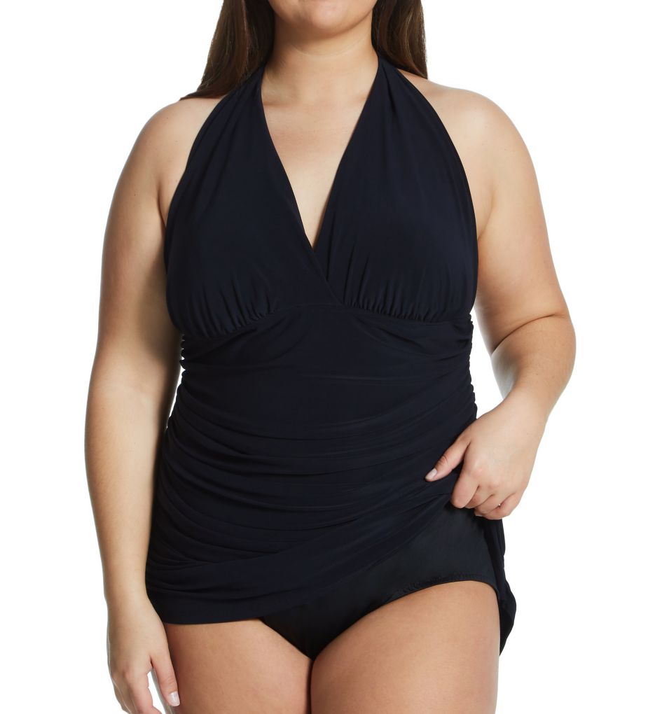 Plus Size Yvonne Swim Dress-cs1