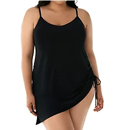 Plus Size Brynn One Piece Swim Dress Black 20W