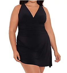 Plus Size Celine Swim Dress Black 16W