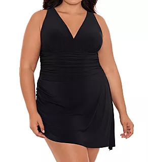 Plus Size Celine Swim Dress Black 16W