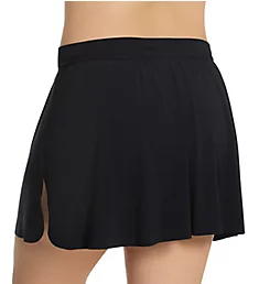 Plus Size Jersey Tennis Skirt Swim Bottom Black 16W