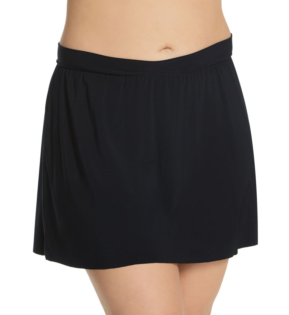 Plus Size Jersey Tennis Skirt Swim Bottom-fs