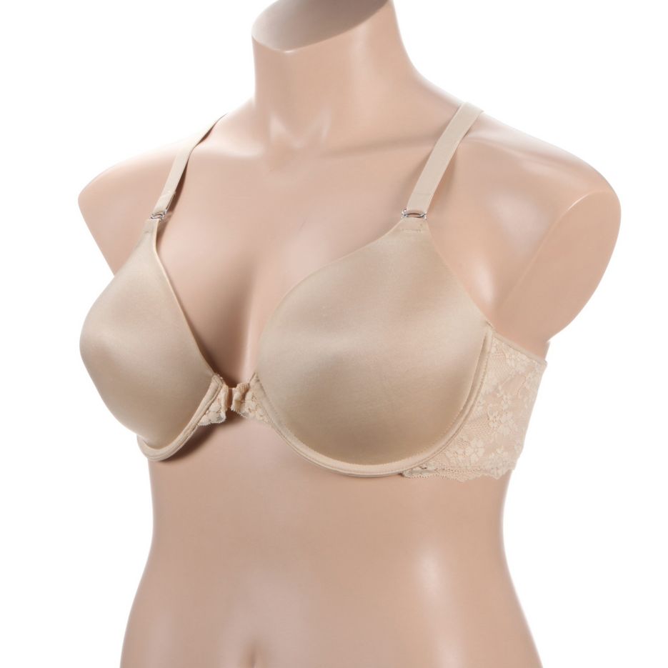 Bra Lace Extra Coverage Maidenform One Fab Fit Lift T-Back Front Close 07112