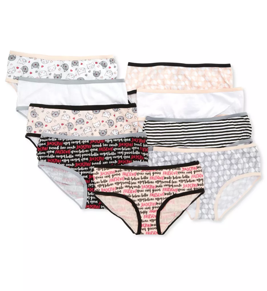 Hipster 100% Cotton Panty - 9 Pack
