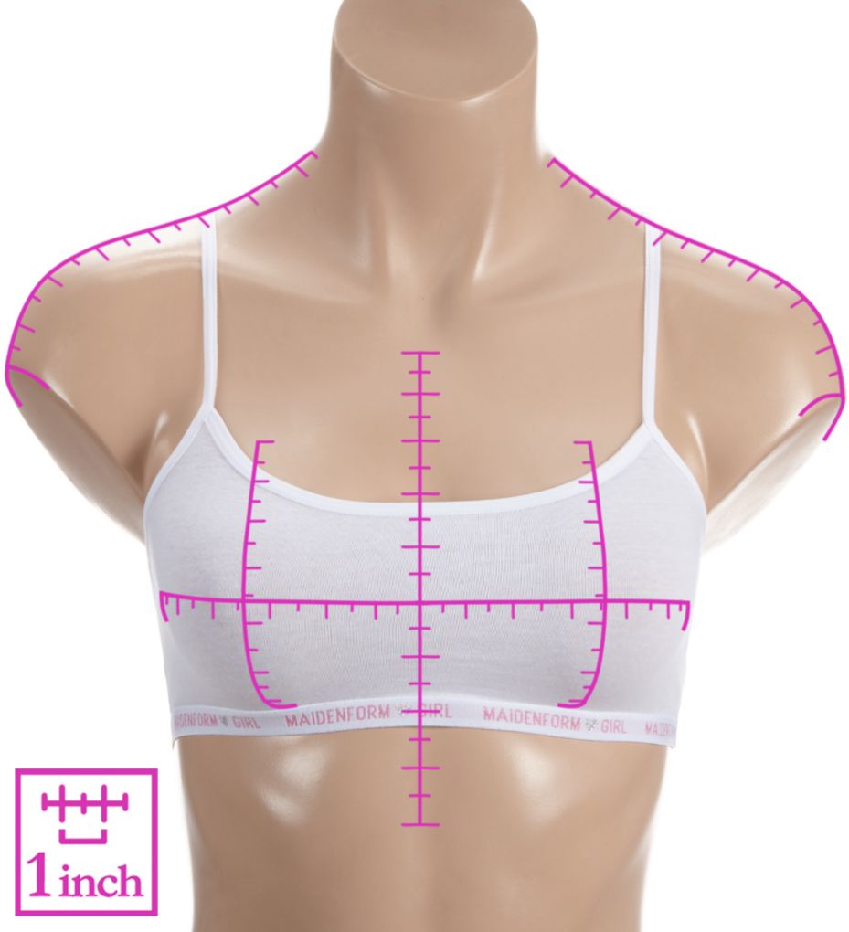 Maidenform Girl Bralette - 3 Pack 4489 - Image 3