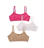 Maidenform Girl Classic Cotton Crop Bralette - 3 Pack H2563 - Image 4