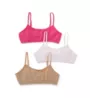 Maidenform Girl Classic Cotton Crop Bralette - 3 Pack H2563 - Image 4