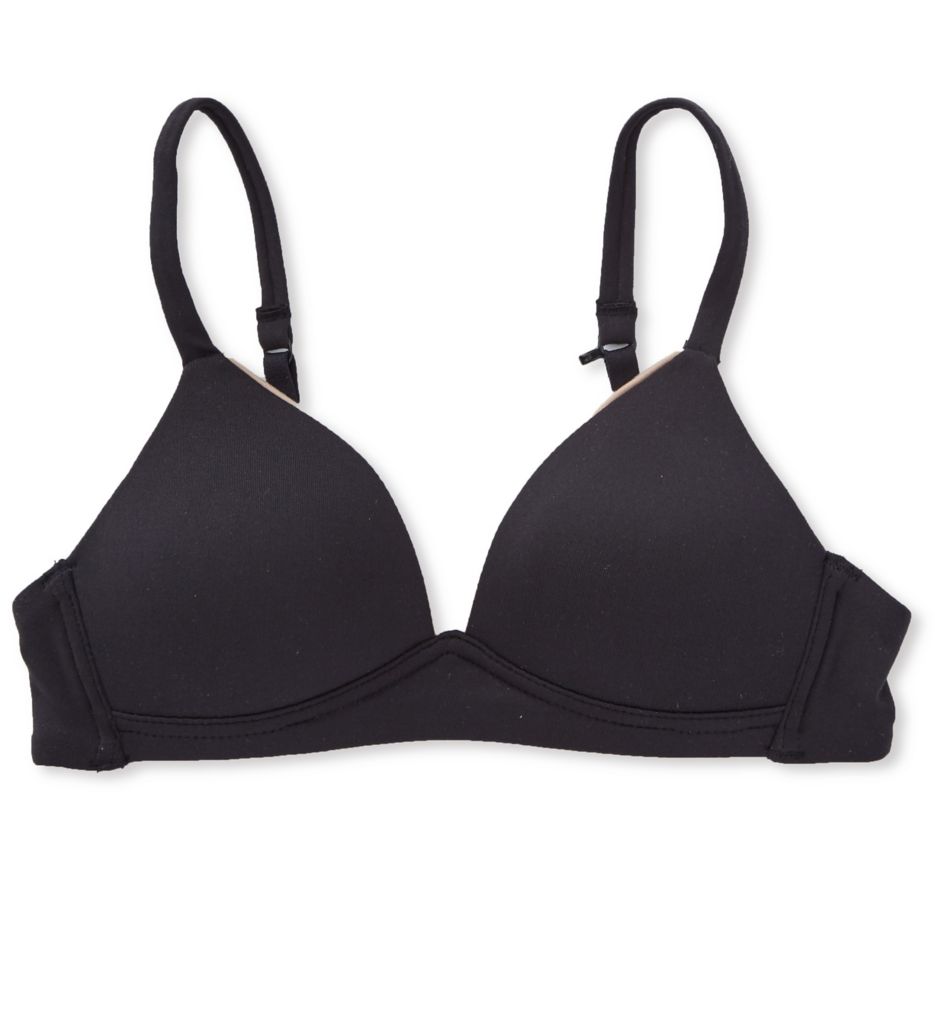 Women's Maidenform Girl H2575 Comfort Devotion Wireless Contour Bra (Black  38A) 