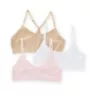 Maidenform Girl Seamfree Crop Multi Silhouette Bralette - 3 Pack H4378 - Image 4