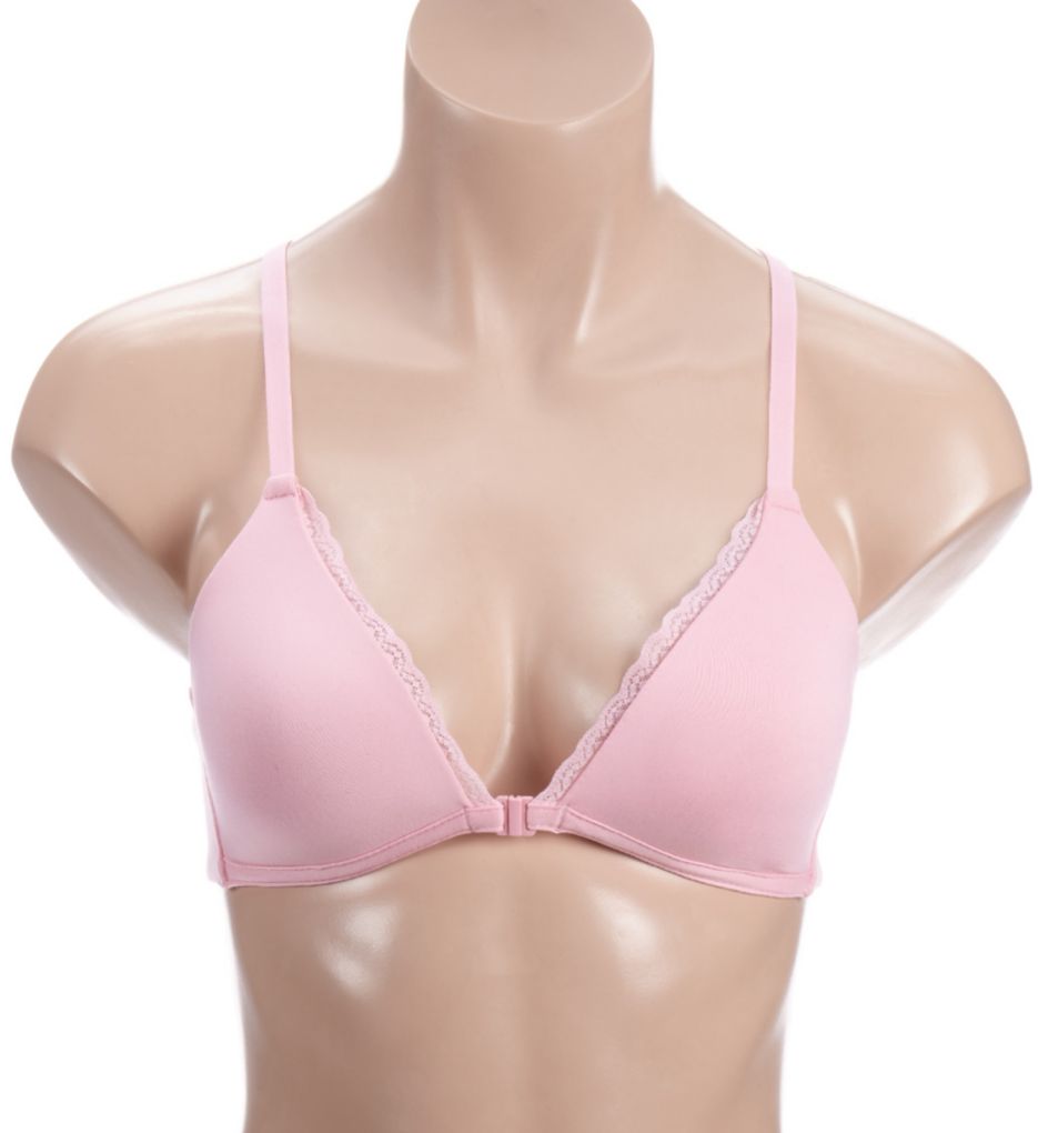 Comfort Front Closure Wirefree Racerback Bra-fs