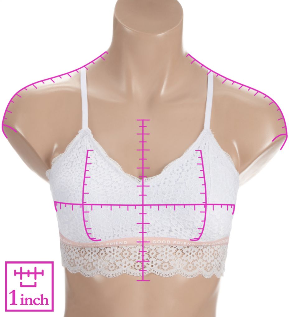 Allover Lace Bralette White S by Maidenform Girl