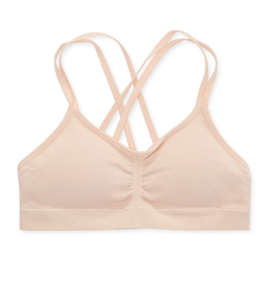 Ruched Strappy Sports Bra