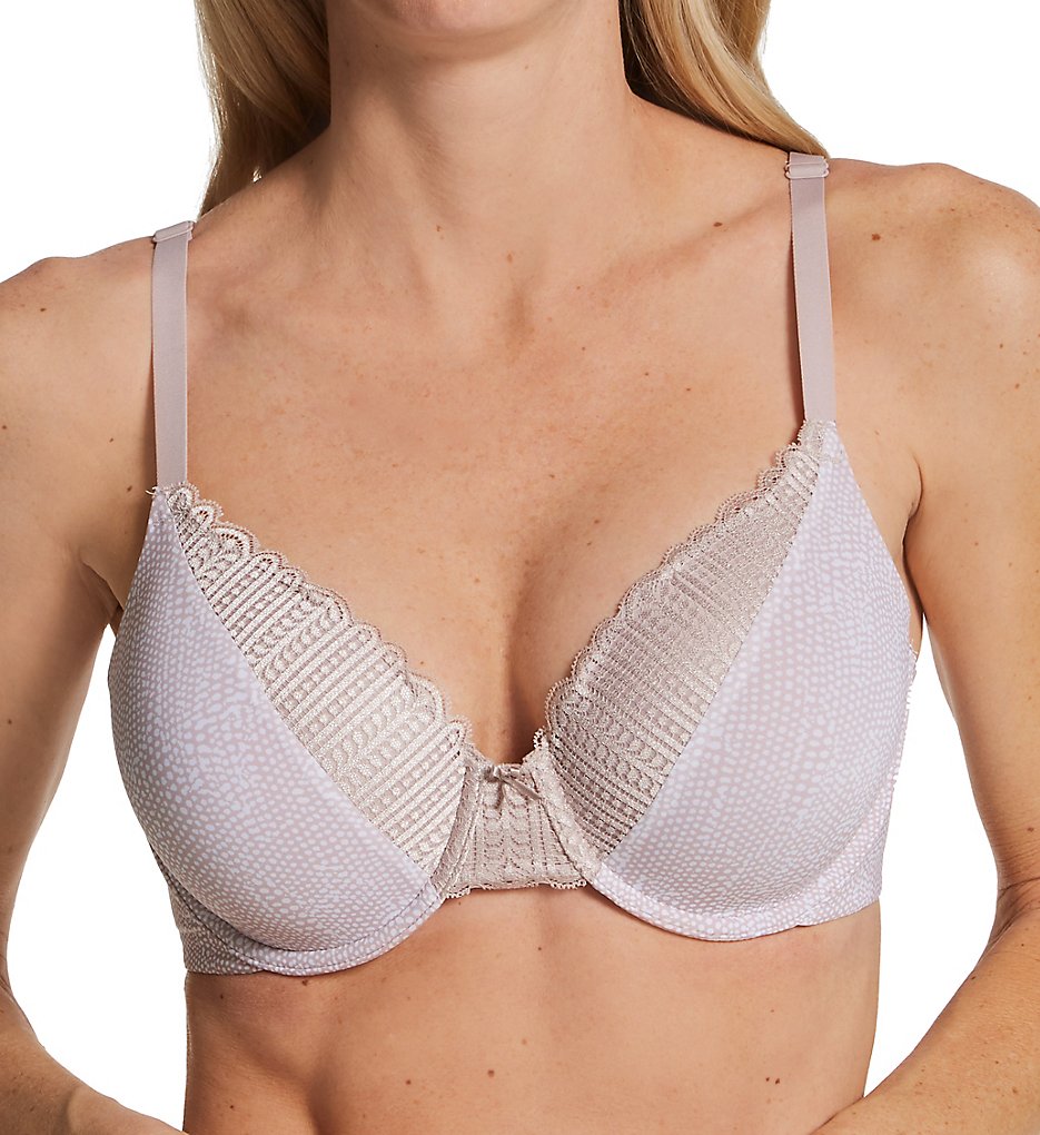 Maidenform >> Maidenform 09404 Comfort Devotion Embellished Extra Coverage Bra (Moving Texture Gloss 40DD)